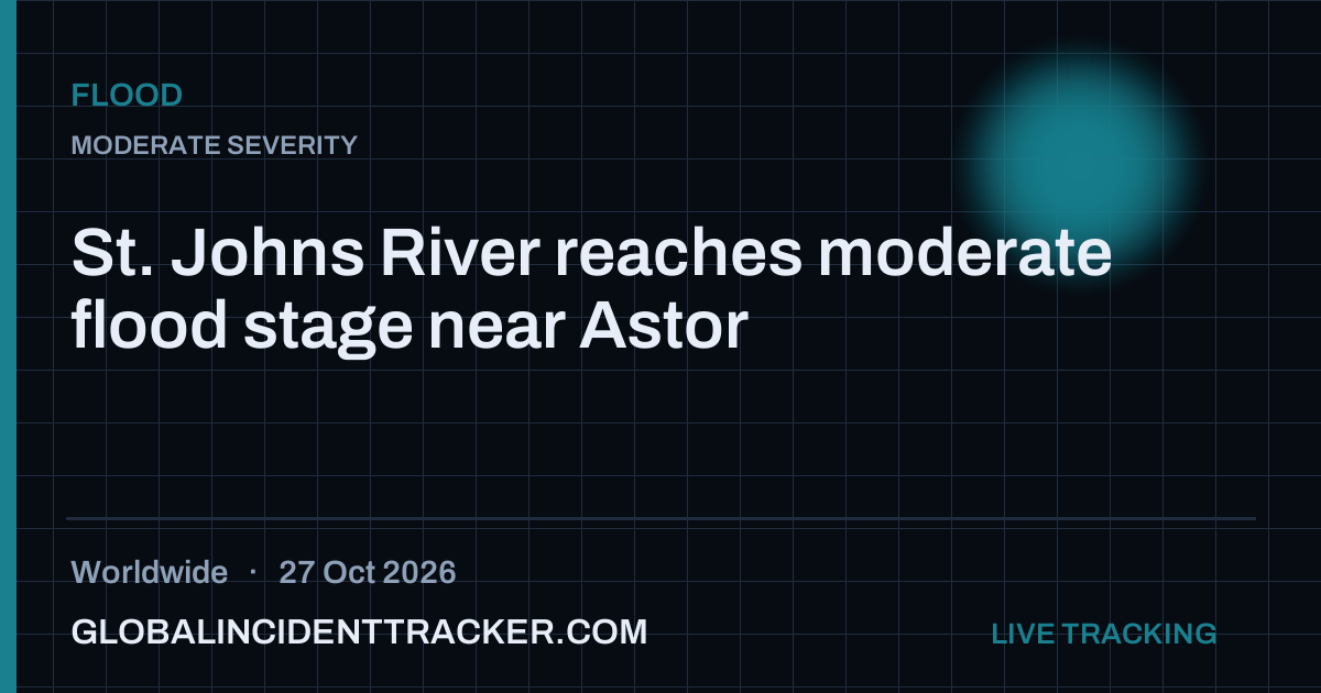 Flood incident in worldwide on 27 October 2026 — Global Incident Tracker report card