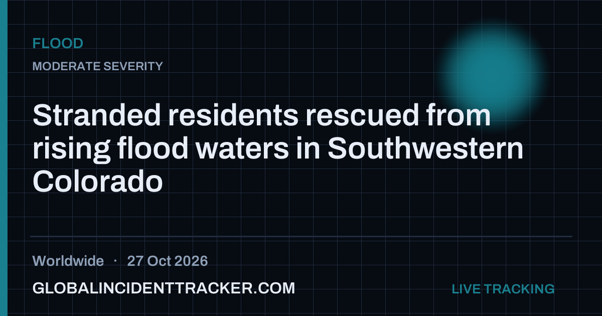 Flood incident in worldwide on 27 October 2026 — Global Incident Tracker report card