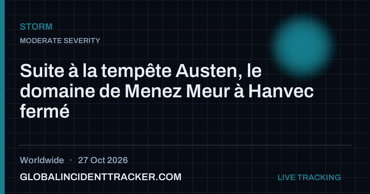 Storm incident in worldwide on 27 October 2026 — Global Incident Tracker report card