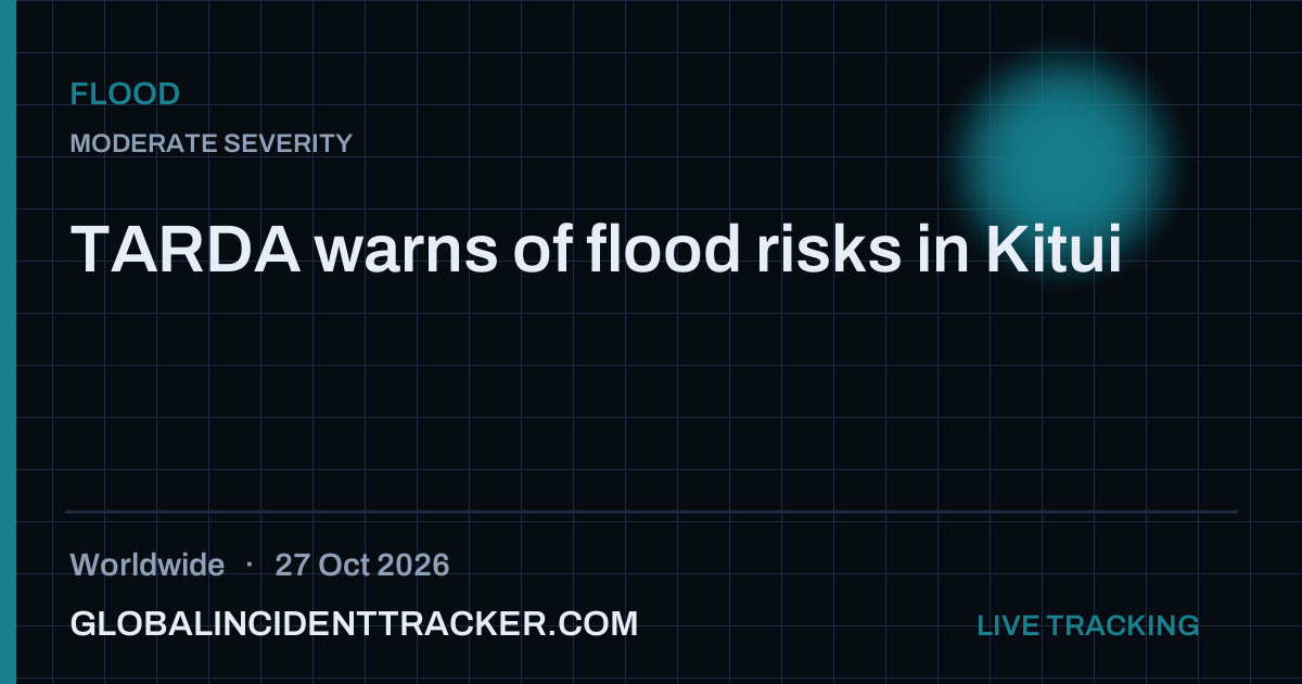 Flood incident in worldwide on 27 October 2026 — Global Incident Tracker report card