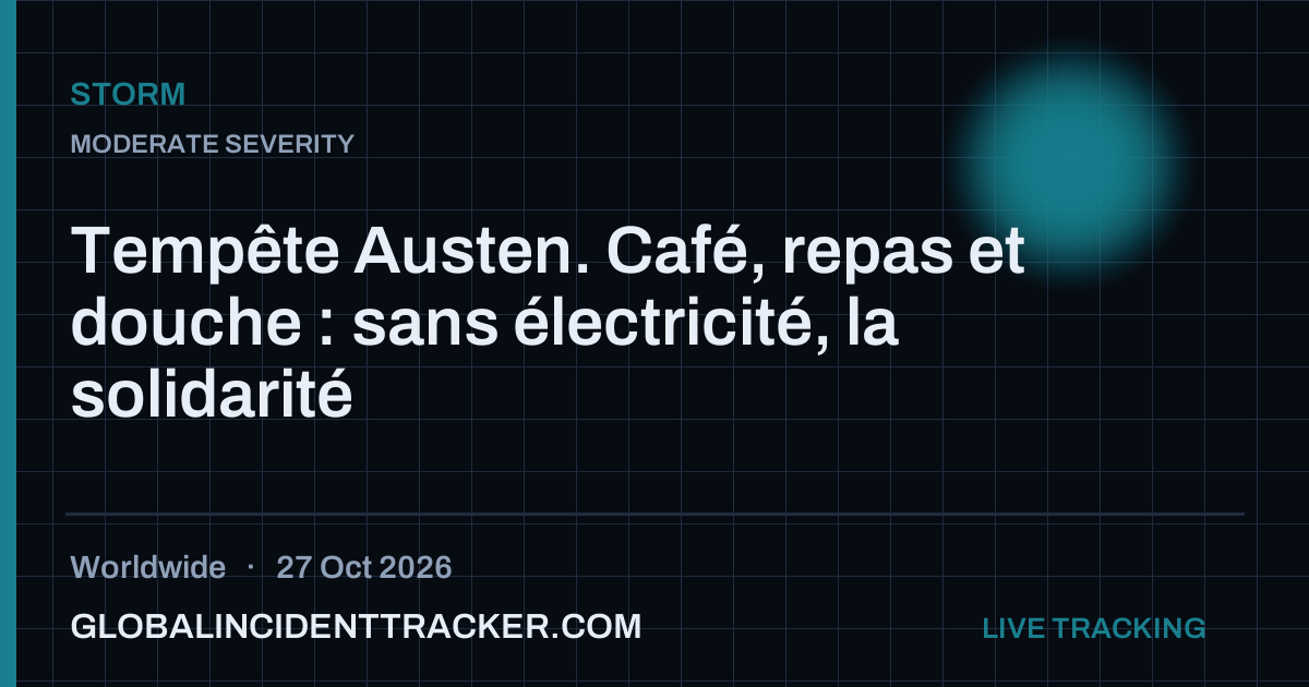 Storm incident in worldwide on 27 October 2026 — Global Incident Tracker report card