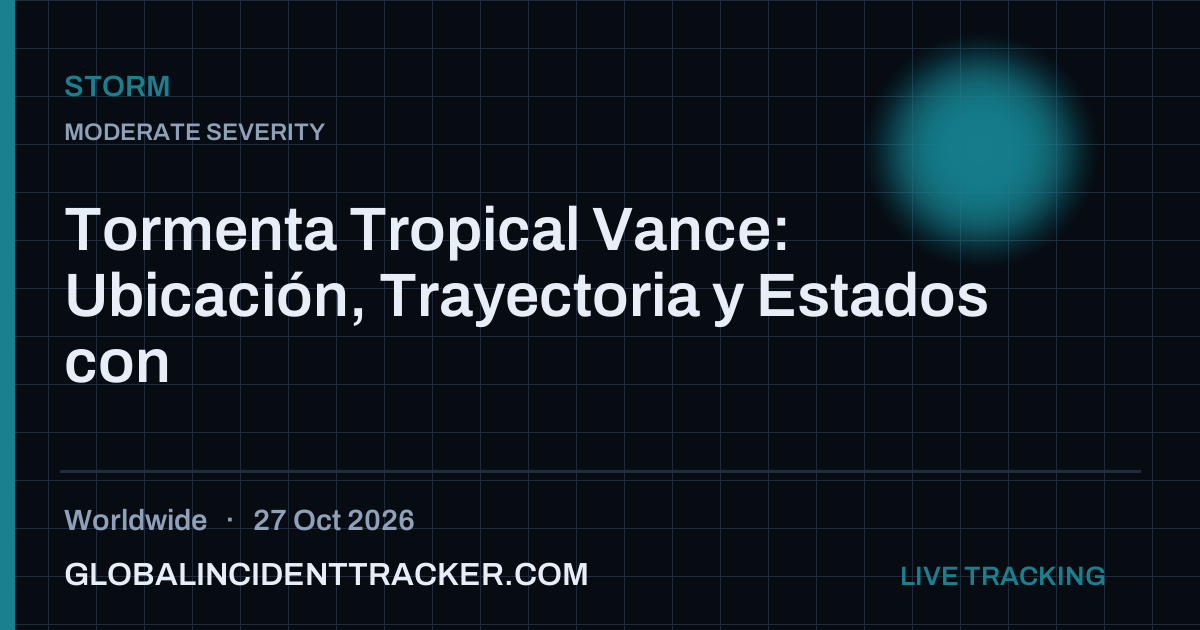 Storm incident in worldwide on 27 October 2026 — Global Incident Tracker report card
