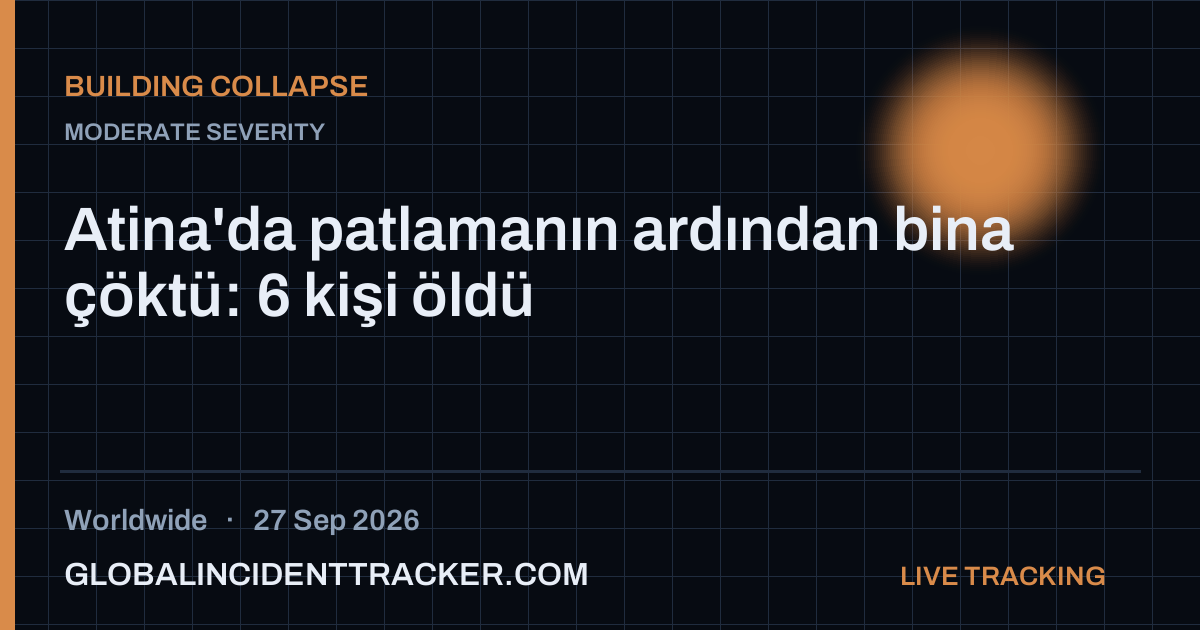 Building Collapse incident in worldwide on 27 September 2026 — Global Incident Tracker report card