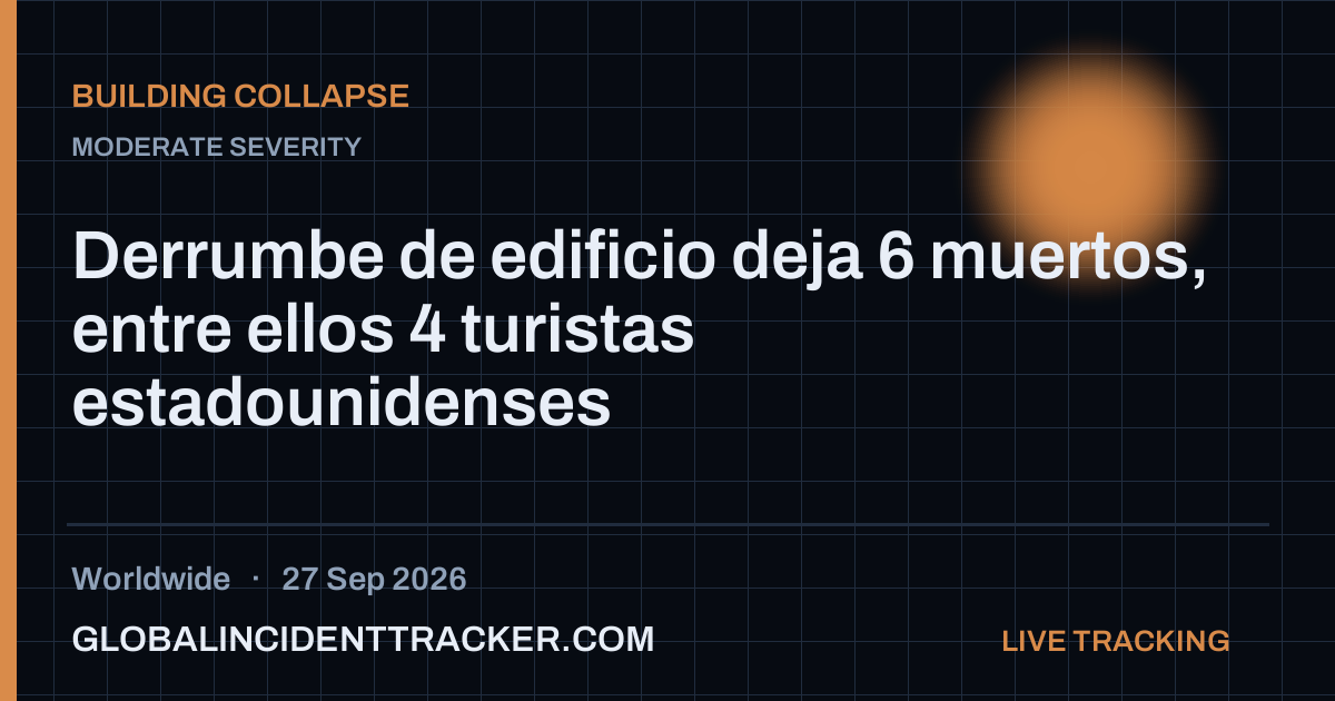 Building Collapse incident in worldwide on 27 September 2026 — Global Incident Tracker report card