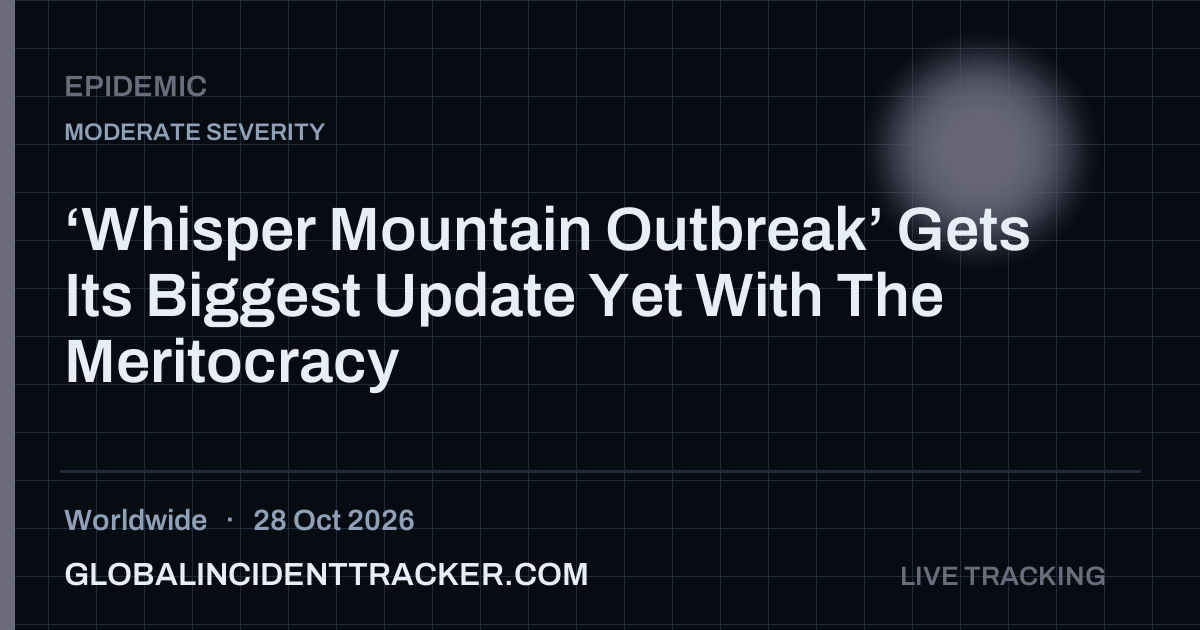 Epidemic incident in worldwide on 28 October 2026 — Global Incident Tracker report card