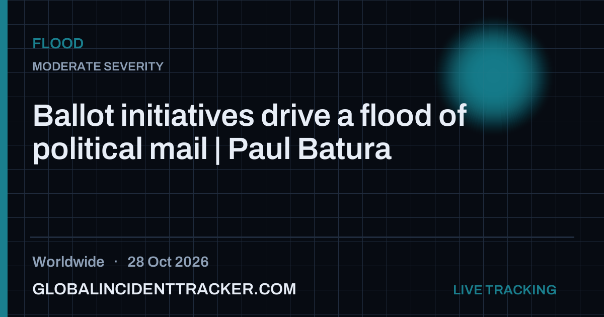 Flood incident in worldwide on 28 October 2026 — Global Incident Tracker report card