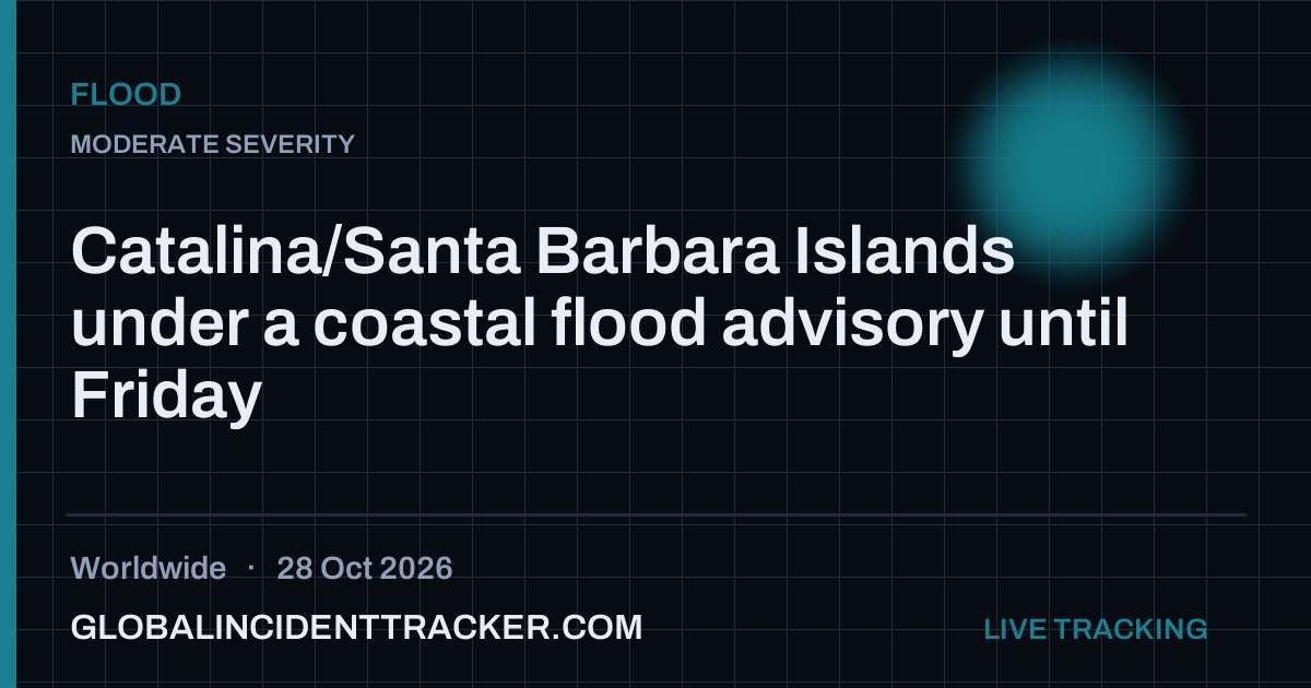 Flood incident in worldwide on 28 October 2026 — Global Incident Tracker report card