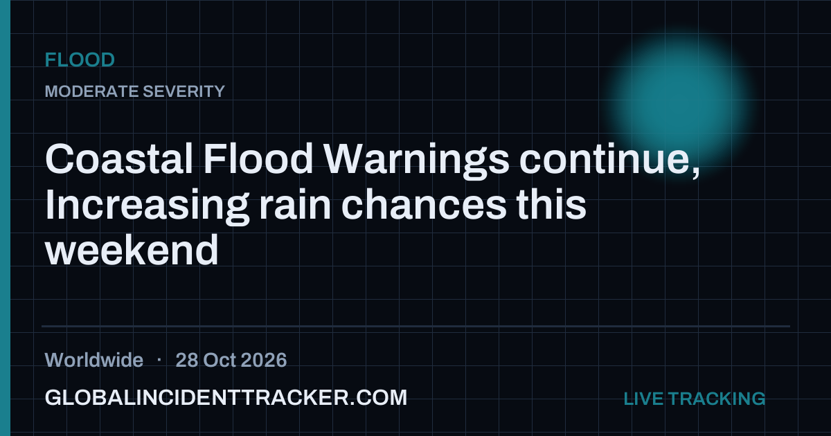 Flood incident in worldwide on 28 October 2026 — Global Incident Tracker report card
