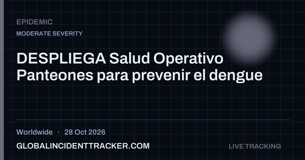 Epidemic incident in worldwide on 28 October 2026 — Global Incident Tracker report card