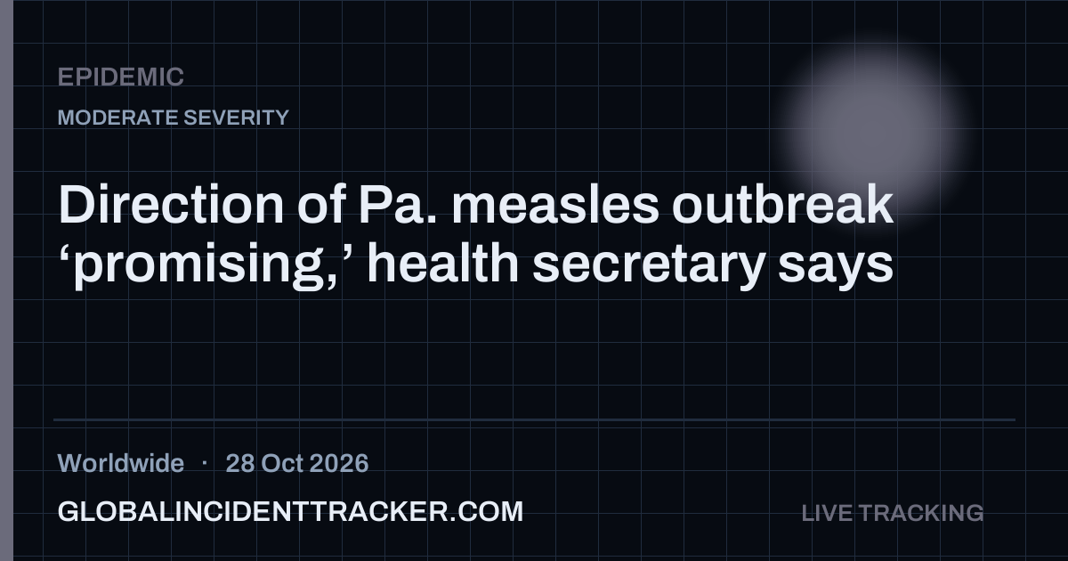 Epidemic incident in worldwide on 28 October 2026 — Global Incident Tracker report card