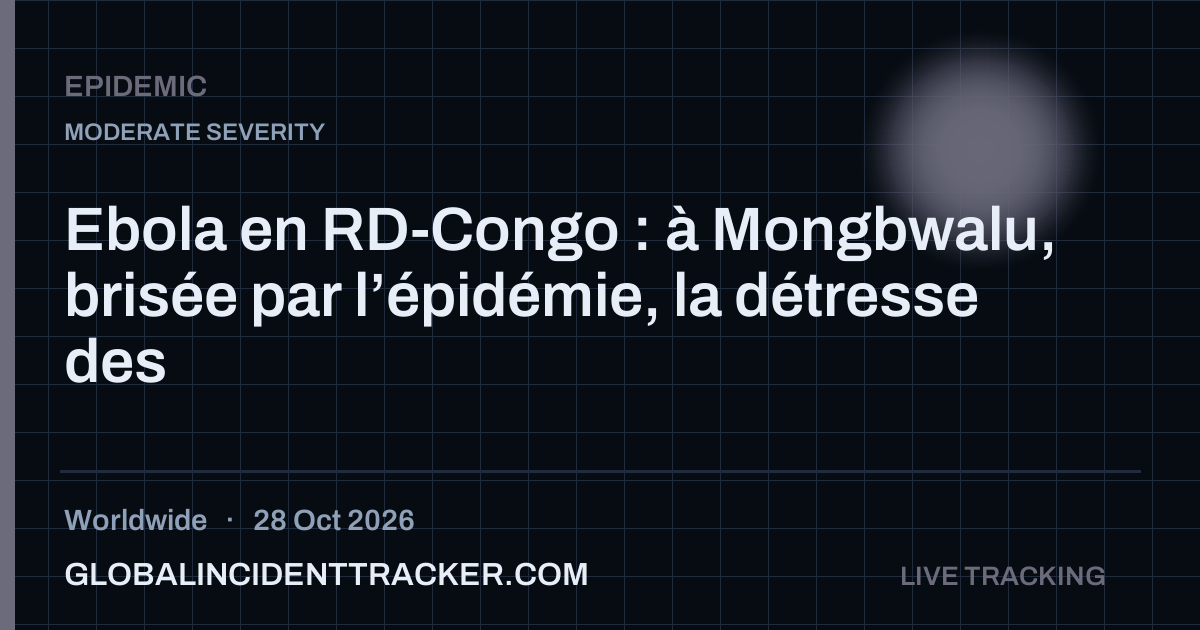 Epidemic incident in worldwide on 28 October 2026 — Global Incident Tracker report card