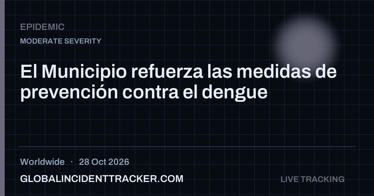 Epidemic incident in worldwide on 28 October 2026 — Global Incident Tracker report card