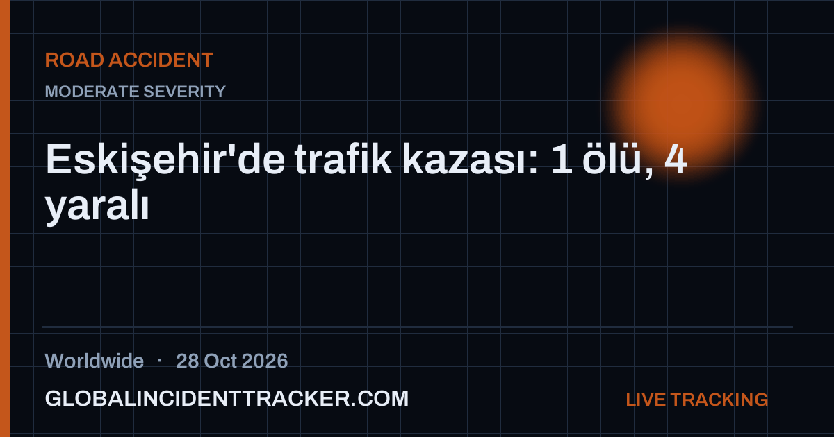 Road Accident incident in worldwide on 28 October 2026 — Global Incident Tracker report card