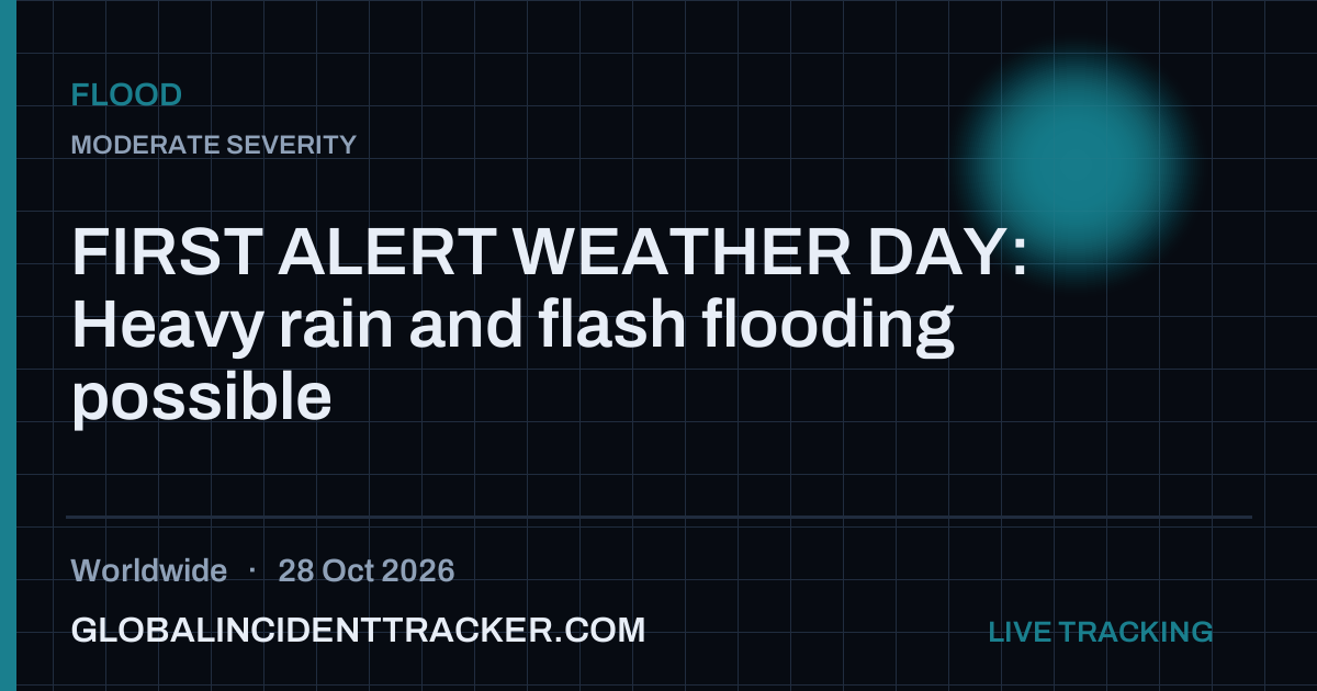 Flood incident in worldwide on 28 October 2026 — Global Incident Tracker report card