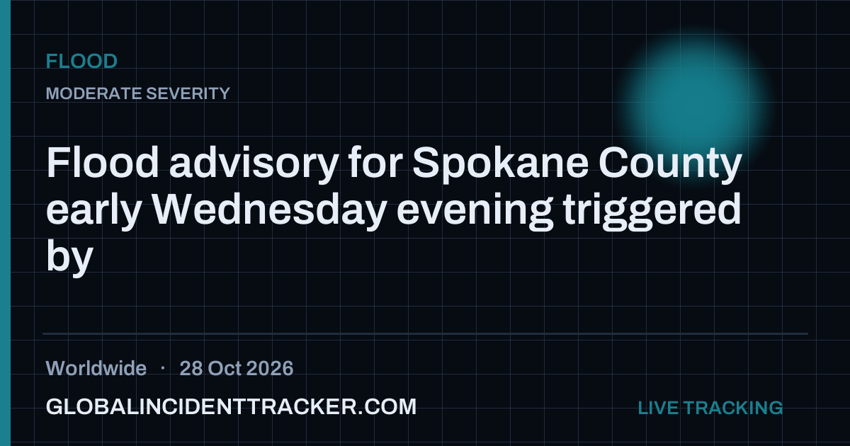 Flood incident in worldwide on 28 October 2026 — Global Incident Tracker report card