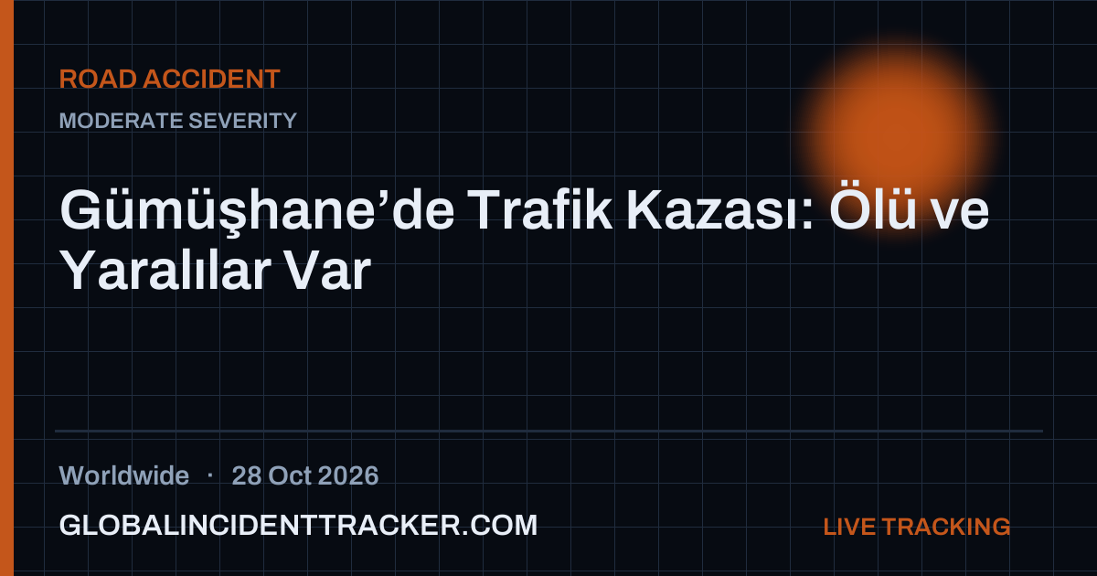 Road Accident incident in worldwide on 28 October 2026 — Global Incident Tracker report card