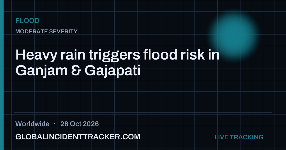 Flood incident in worldwide on 28 October 2026 — Global Incident Tracker report card