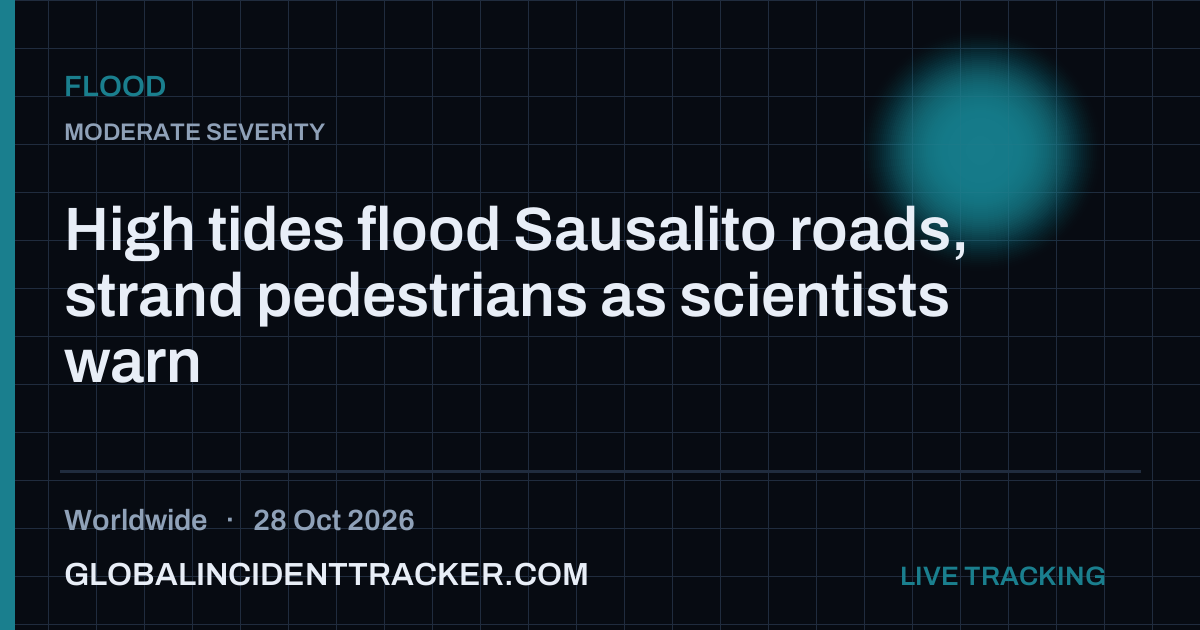 High tides flood Sausalito roads, strand pedestrians as scientists warn ...