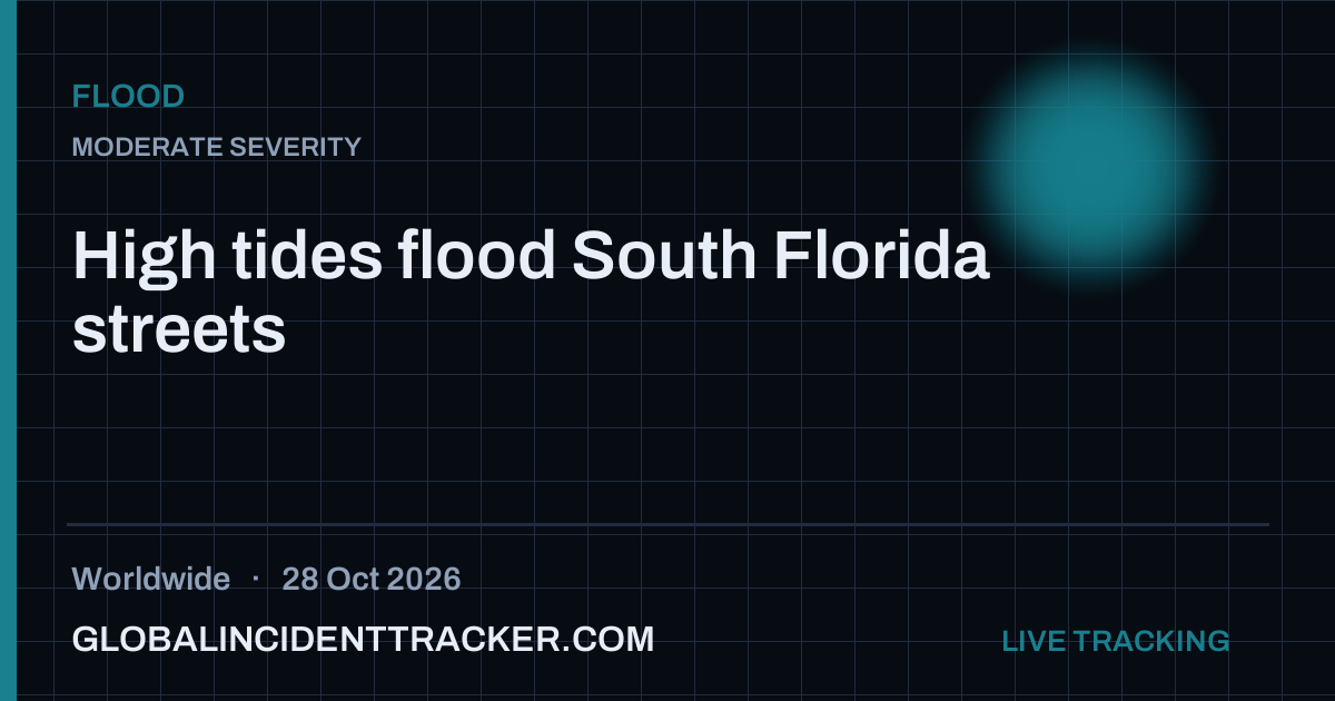 Flood incident in worldwide on 28 October 2026 — Global Incident Tracker report card