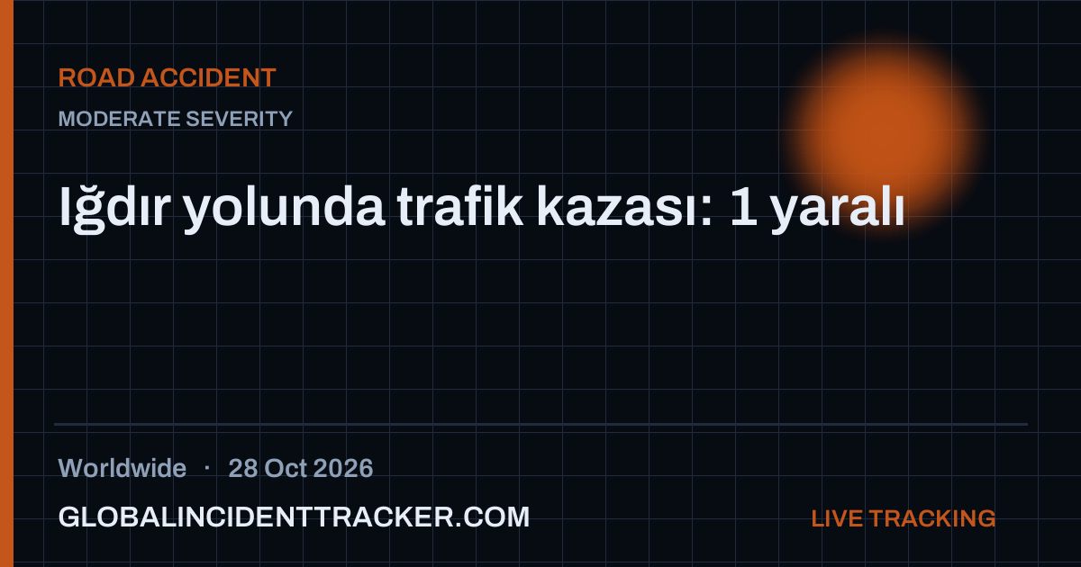 Road Accident incident in worldwide on 28 October 2026 — Global Incident Tracker report card