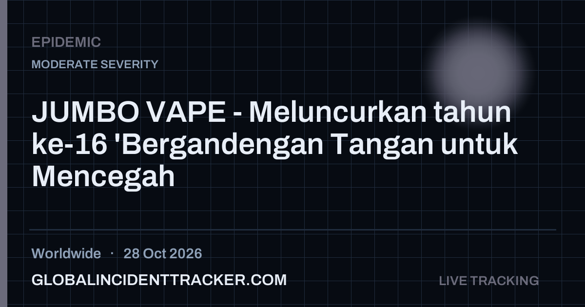 Epidemic incident in worldwide on 28 October 2026 — Global Incident Tracker report card
