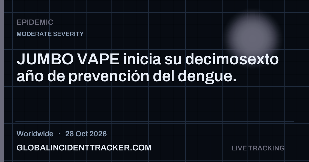 Epidemic incident in worldwide on 28 October 2026 — Global Incident Tracker report card
