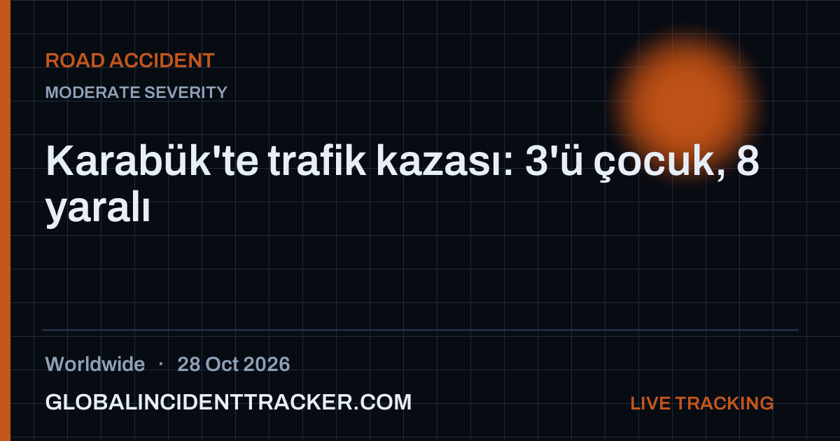 Road Accident incident in worldwide on 28 October 2026 — Global Incident Tracker report card
