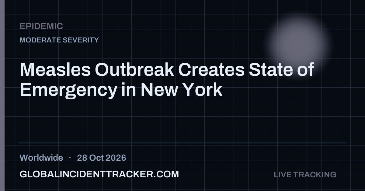 Epidemic incident in worldwide on 28 October 2026 — Global Incident Tracker report card