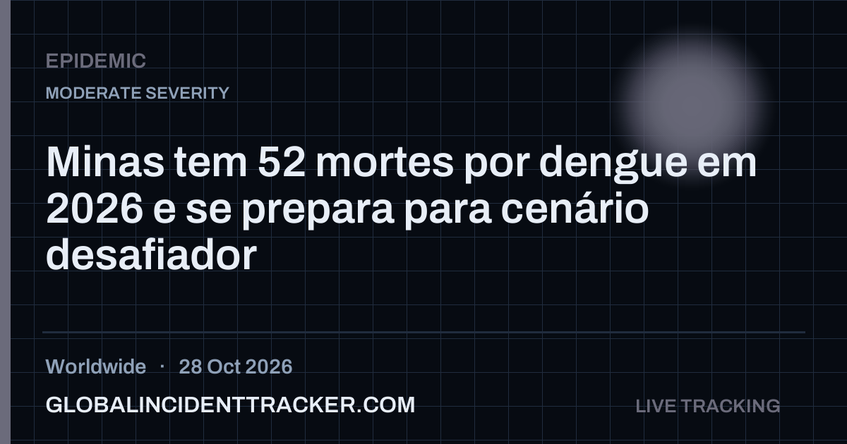 Epidemic incident in worldwide on 28 October 2026 — Global Incident Tracker report card