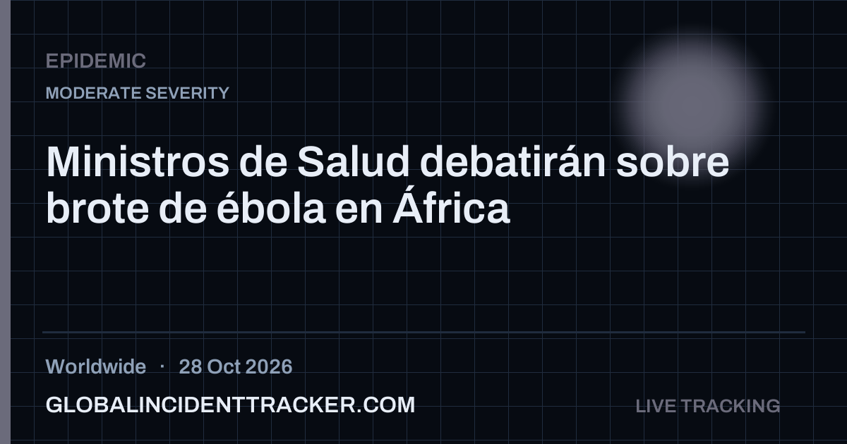 Epidemic incident in worldwide on 28 October 2026 — Global Incident Tracker report card