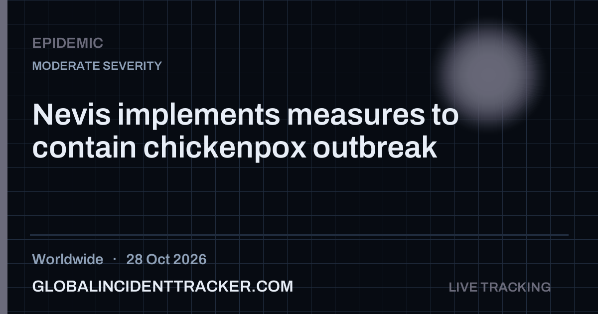 Epidemic incident in worldwide on 28 October 2026 — Global Incident Tracker report card