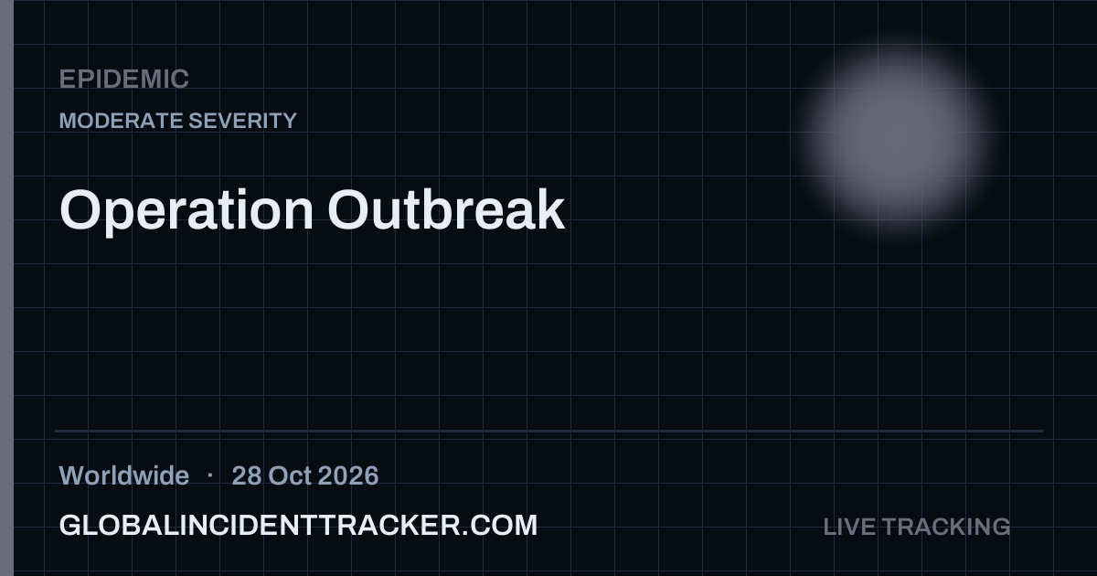 Epidemic incident in worldwide on 28 October 2026 — Global Incident Tracker report card