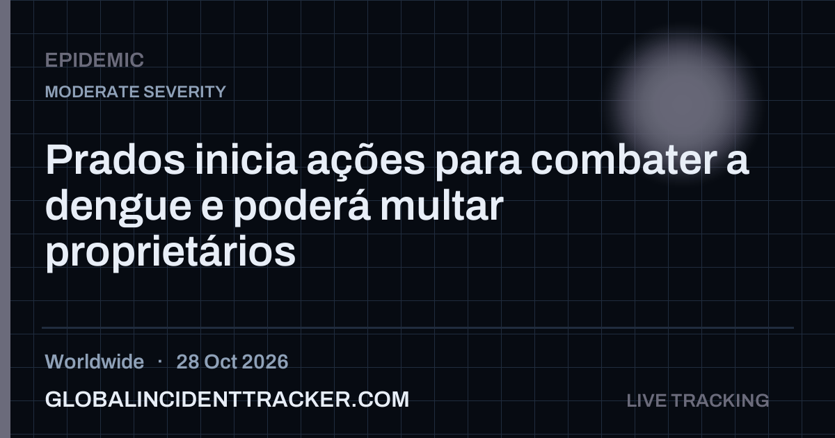 Epidemic incident in worldwide on 28 October 2026 — Global Incident Tracker report card