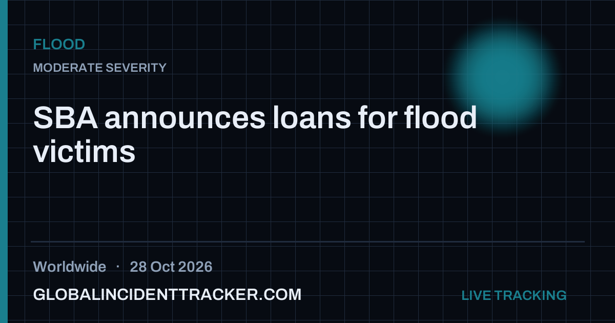 Flood incident in worldwide on 28 October 2026 — Global Incident Tracker report card