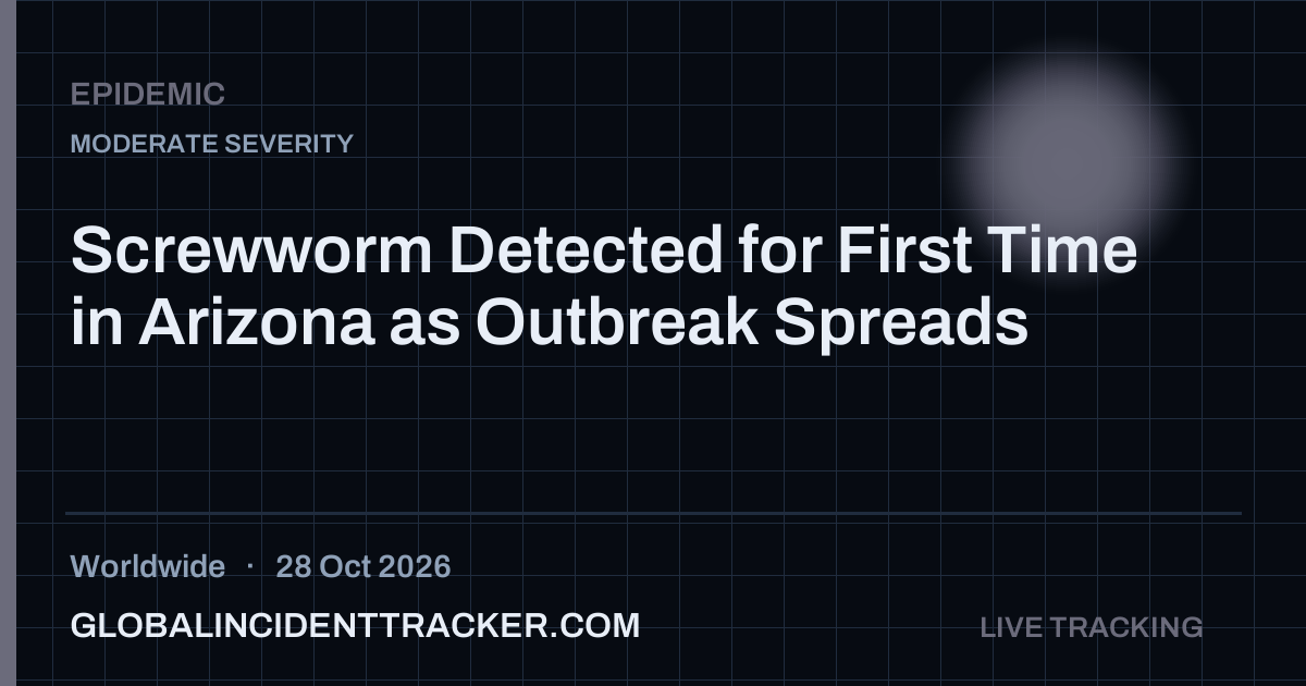 Epidemic incident in worldwide on 28 October 2026 — Global Incident Tracker report card