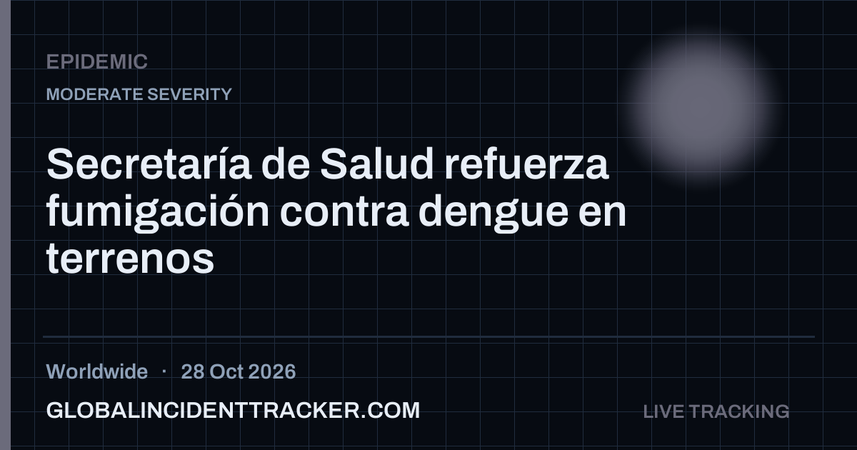 Epidemic incident in worldwide on 28 October 2026 — Global Incident Tracker report card