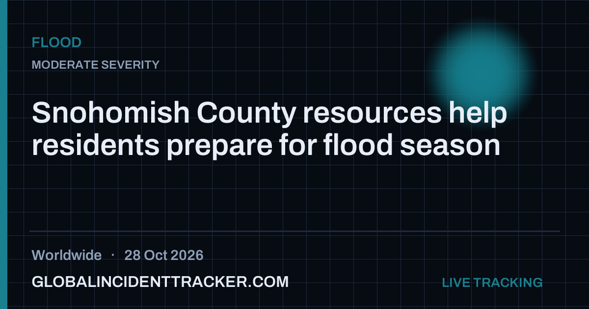 Flood incident in worldwide on 28 October 2026 — Global Incident Tracker report card