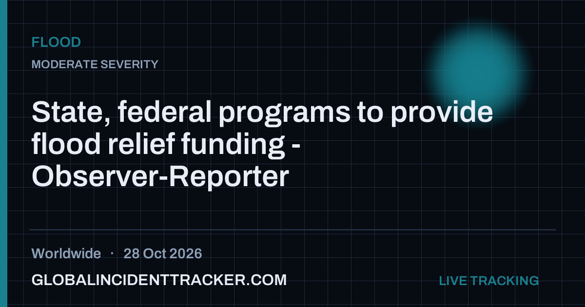 Flood incident in worldwide on 28 October 2026 — Global Incident Tracker report card