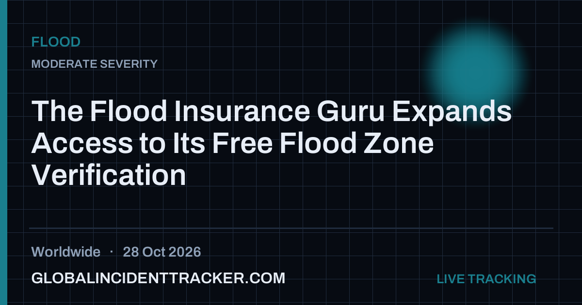 Flood incident in worldwide on 28 October 2026 — Global Incident Tracker report card