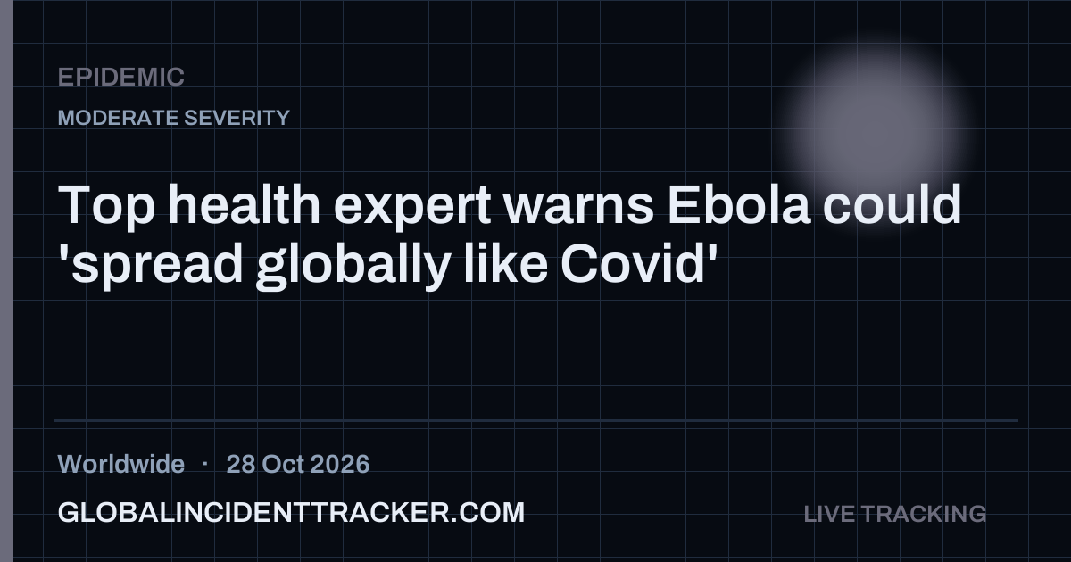 Epidemic incident in worldwide on 28 October 2026 — Global Incident Tracker report card