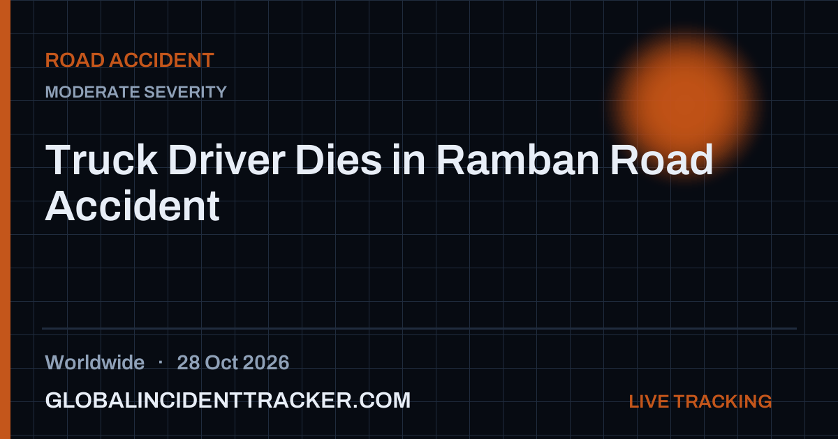 Road Accident incident in worldwide on 28 October 2026 — Global Incident Tracker report card
