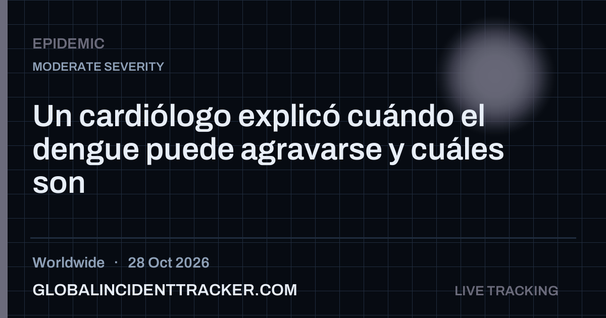 Epidemic incident in worldwide on 28 October 2026 — Global Incident Tracker report card