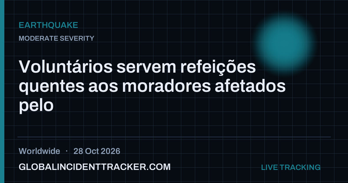 Earthquake incident in worldwide on 28 October 2026 — Global Incident Tracker report card