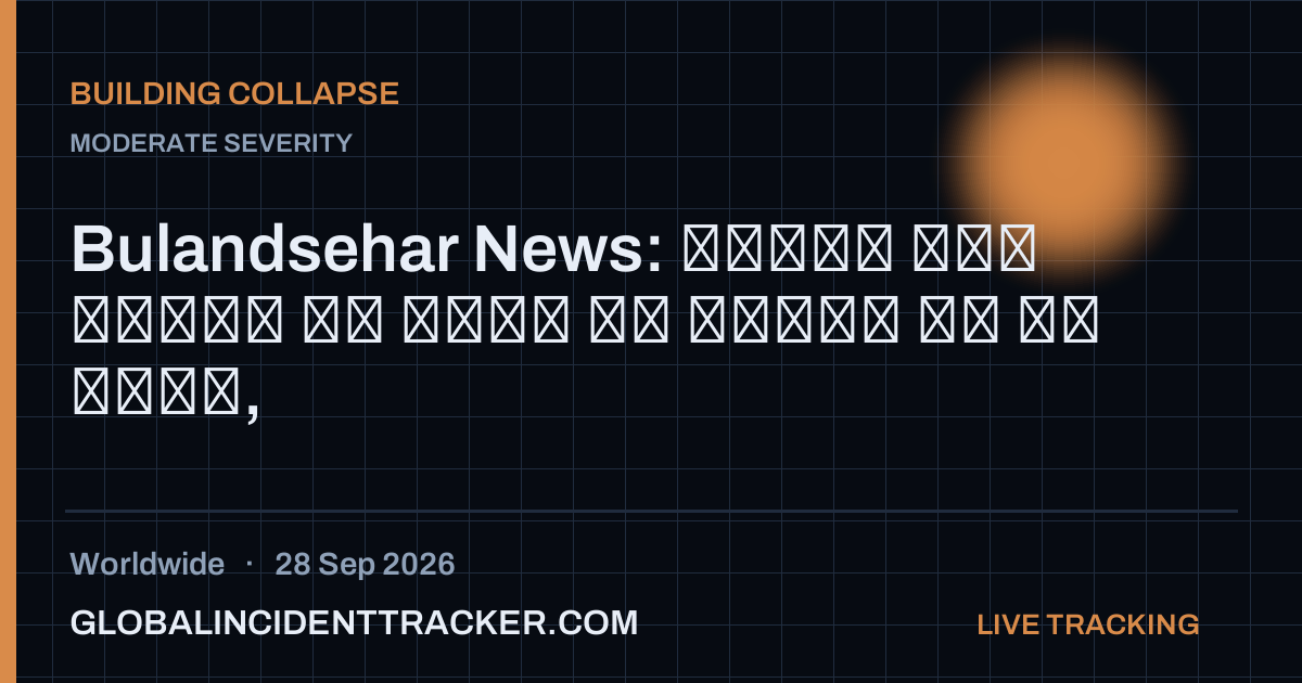 Building Collapse incident in worldwide on 28 September 2026 — Global Incident Tracker report card
