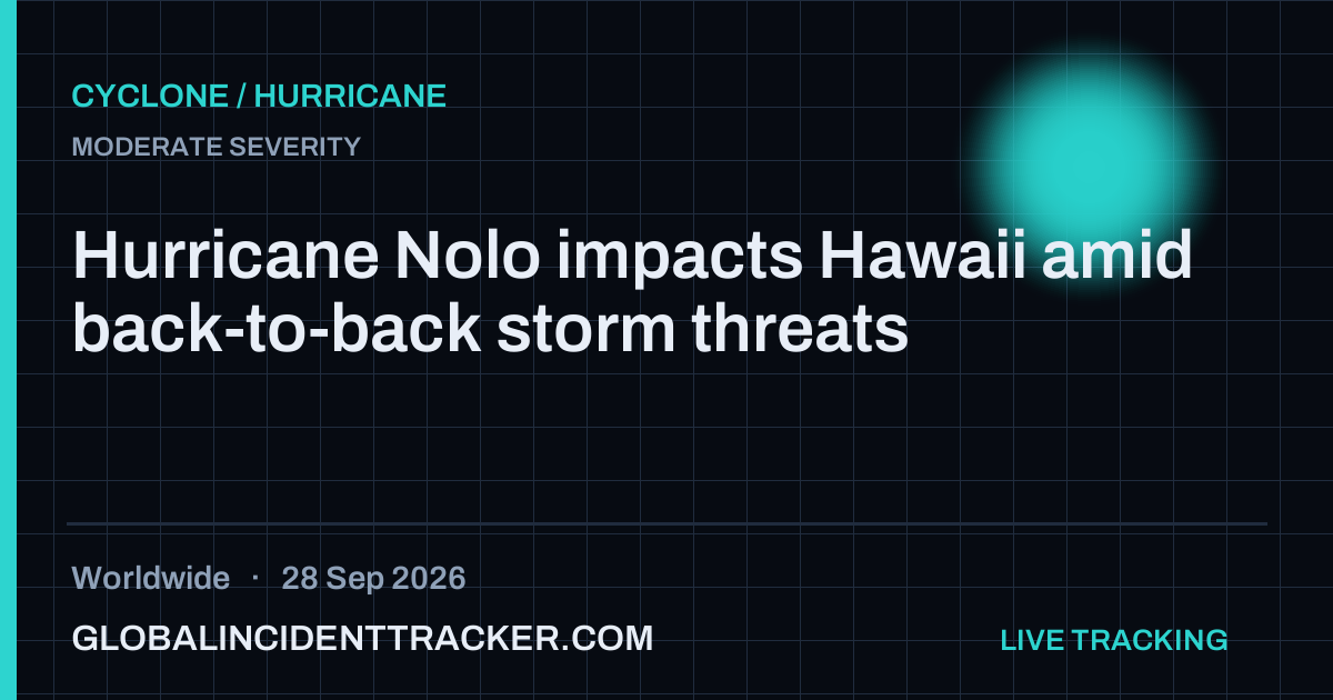 Cyclone / Hurricane incident in worldwide on 28 September 2026 — Global Incident Tracker report card