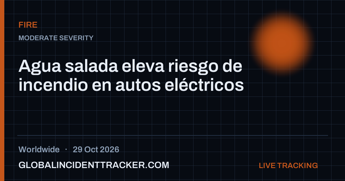 Fire incident in worldwide on 29 October 2026 — Global Incident Tracker report card