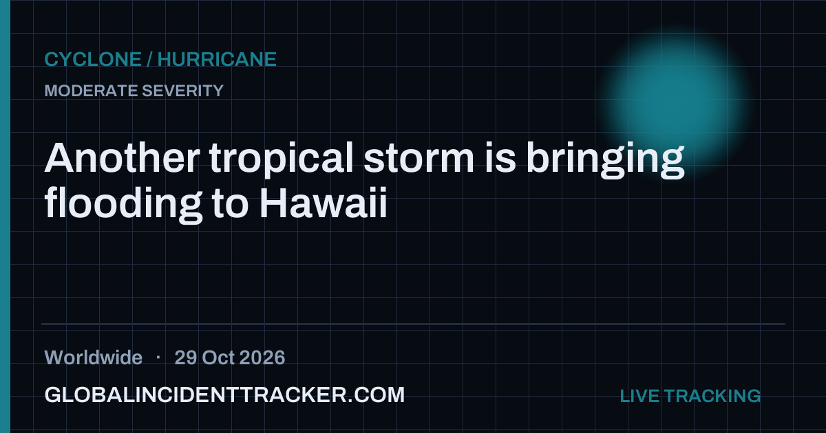 Cyclone / Hurricane incident in worldwide on 29 October 2026 — Global Incident Tracker report card