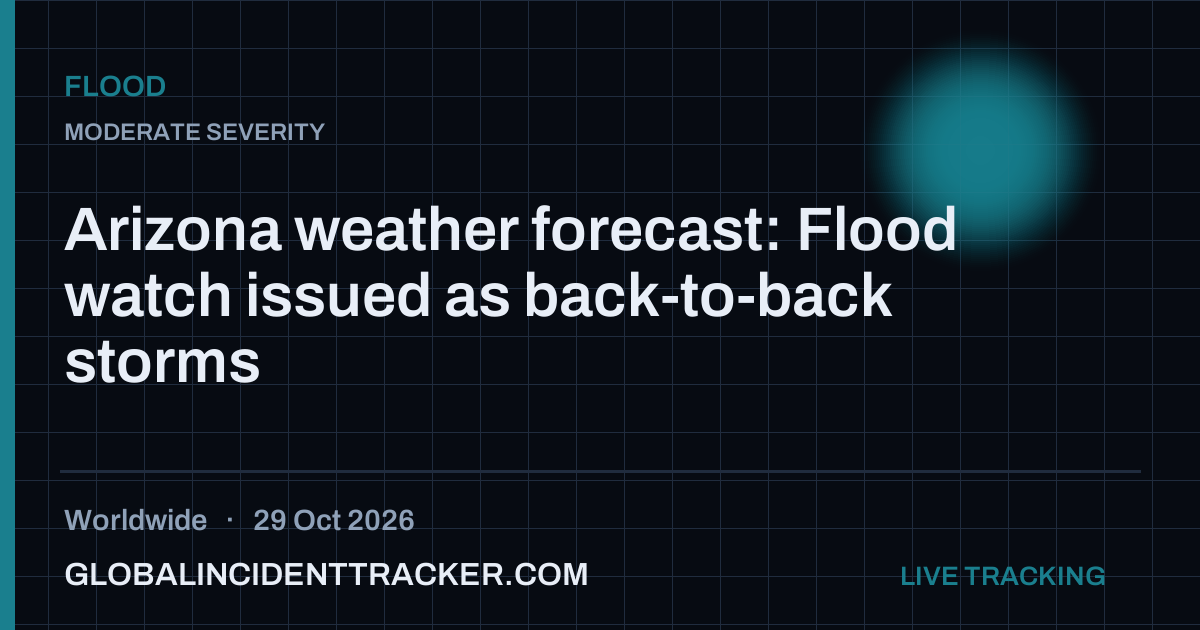 Flood incident in worldwide on 29 October 2026 — Global Incident Tracker report card