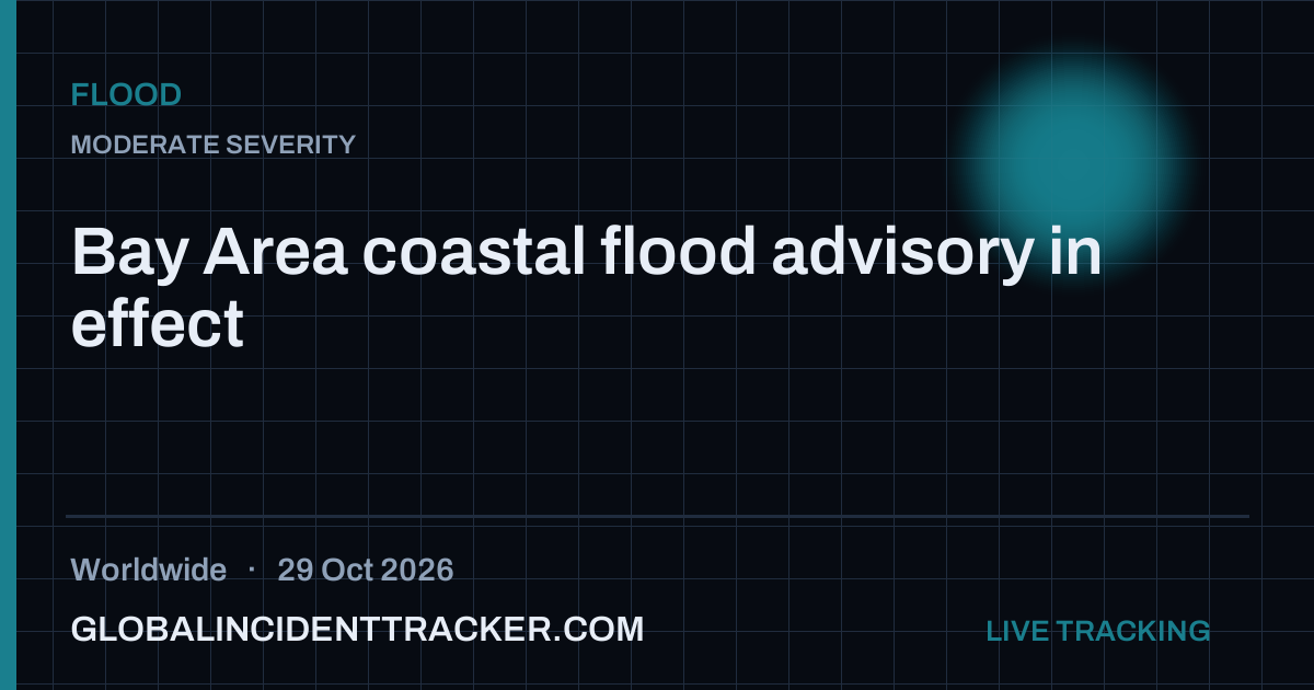 Flood incident in worldwide on 29 October 2026 — Global Incident Tracker report card