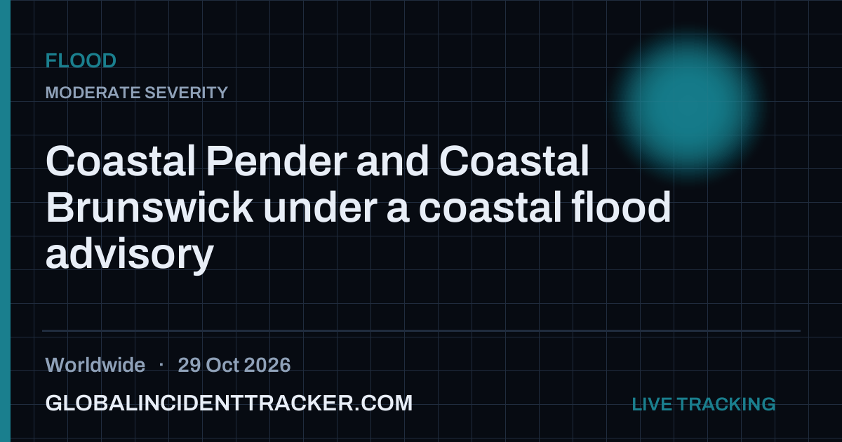 Flood incident in worldwide on 29 October 2026 — Global Incident Tracker report card